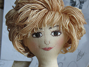 Причёска для текстильной куклы. | Ярмарка Мастеров - ручная работа, handmade