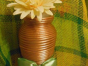 Декор вазы из ненужных проводов | Ярмарка Мастеров - ручная работа, handmade