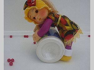 Развивающая игровая кукла из папильоток. | Ярмарка Мастеров - ручная работа, handmade