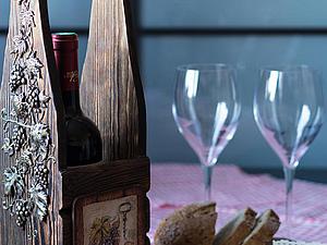Мастер-класс: декорируем винный короб «Виноградная лоза» | Ярмарка Мастеров - ручная работа, handmade