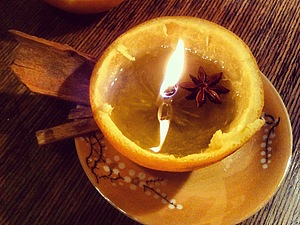 Свечка из апельсина своими руками! | Ярмарка Мастеров - ручная работа, handmade