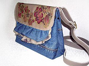 Шьем сумочку из старых джинсов или любой ткани | Ярмарка Мастеров - ручная работа, handmade