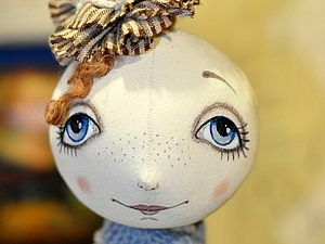Роспись  лица текстильной куклы | Ярмарка Мастеров - ручная работа, handmade