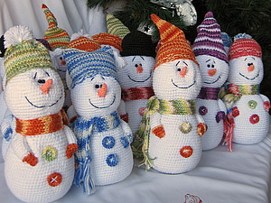 Снеговички для Новогоднего настроения!) | Ярмарка Мастеров - ручная работа, handmade