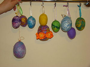 Валяние яиц к Пасхе | Ярмарка Мастеров - ручная работа, handmade