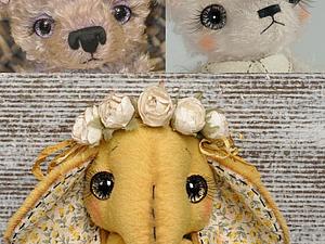 Мастер-класс по оформлению и росписи глазок для мишек Тедди | Ярмарка Мастеров - ручная работа, handmade