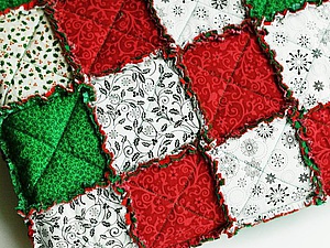 Создаем лоскутный плед «Новогодний» в технике rag quilt | Ярмарка Мастеров - ручная работа, handmade