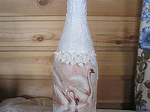 Бутылка в шубке))) | Ярмарка Мастеров - ручная работа, handmade