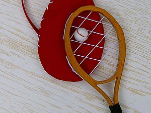 МК «Теннисная ракетка для куклы» | Ярмарка Мастеров - ручная работа, handmade