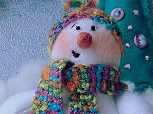 Помощник деда Мороза - Снеговик | Ярмарка Мастеров - ручная работа, handmade