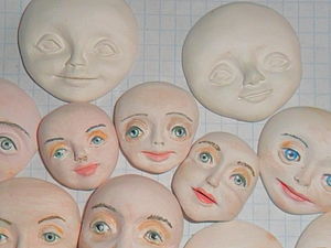 Елочные игрушки. Лепка лица. | Ярмарка Мастеров - ручная работа, handmade