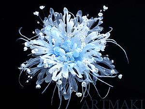 Фантазийный цветок «Из мира снежинок» | Ярмарка Мастеров - ручная работа, handmade