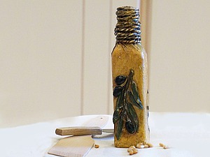 Декорирование бутылки для оливкового масла | Ярмарка Мастеров - ручная работа, handmade