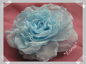 Мягкая Роза из вуали. Цветы из ткани. Цветоделие. | Ярмарка Мастеров - ручная работа, handmade