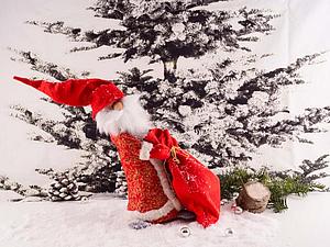 «К нам спешит Дед Мороз!»: шьем забавного дедушку | Ярмарка Мастеров - ручная работа, handmade