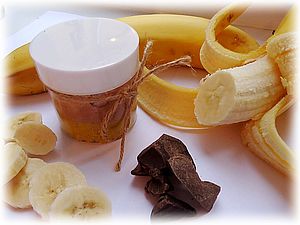 Шоколадно-банановый скраб для тела | Ярмарка Мастеров - ручная работа, handmade