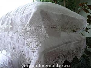 Как украсить покрывало кружевом Как украсить покрывало кружевом