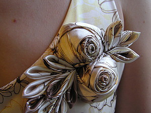 Роза из ткани | Ярмарка Мастеров - ручная работа, handmade
