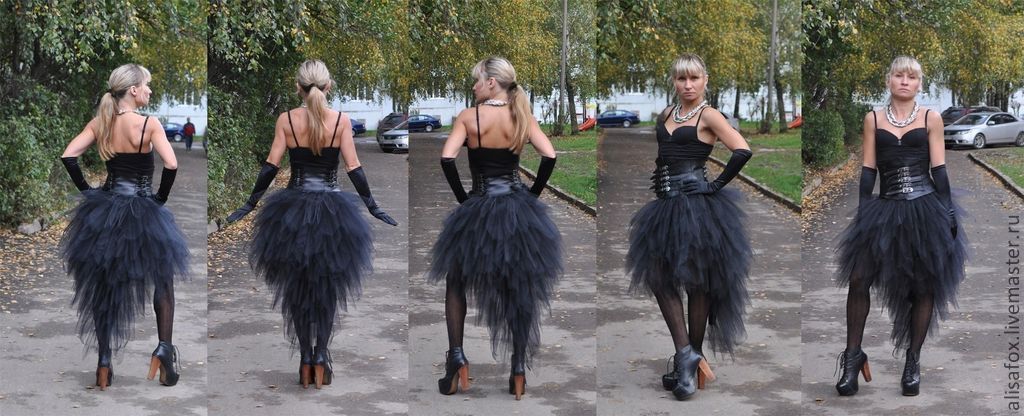 Юбка ведьмы на хэллоуин