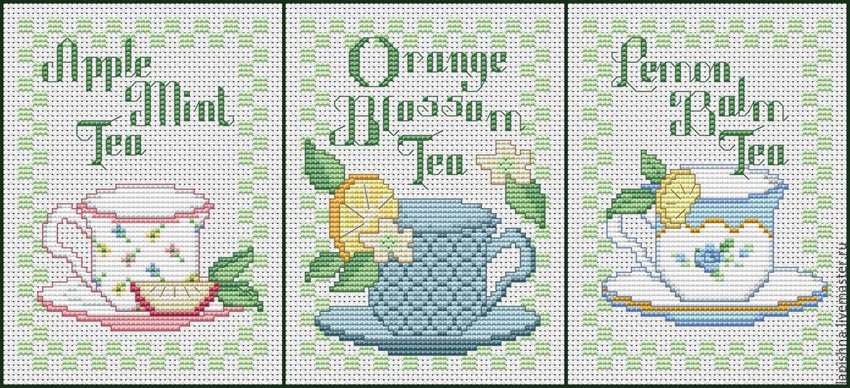Tea вышивка схема Tea вышивка схема