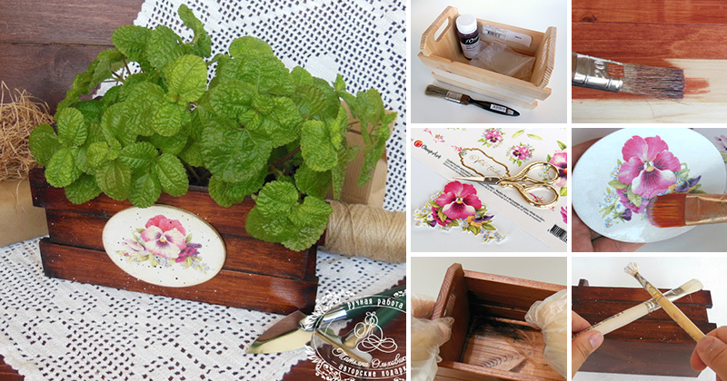 Декор ящика «Анютины глазки» с разделителями для семян - Ярмарка ...