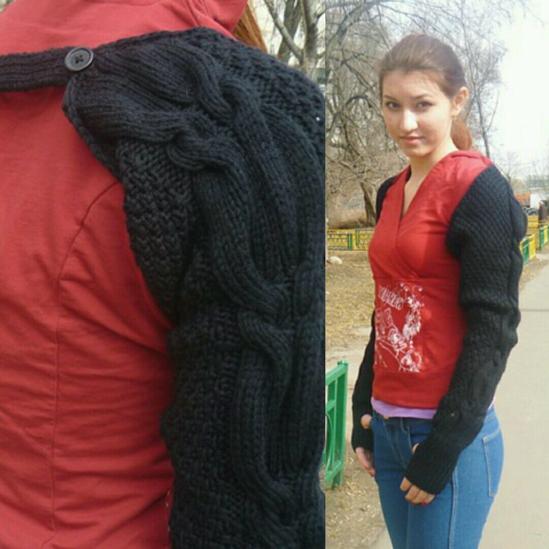Вязание рукавов для жилета Вязание рукавов для жилета
