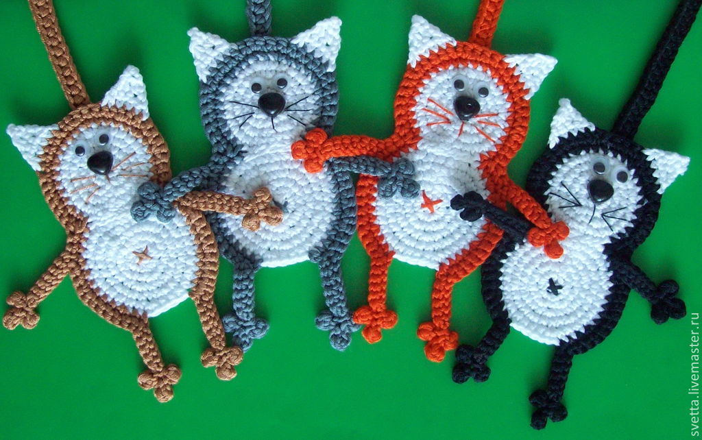 Купить \"Кот Батон\" мастер-класс по вязаной закладке - мастер-класс ...