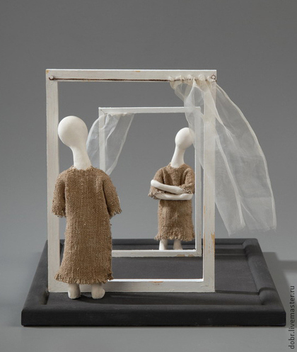 Статуэтки ручной работы. Ярмарка Мастеров - ручная работа. Купить Статуэтка "Ожидание". Handmade. Статуэтка, окно, ожидание, украшение интерьера