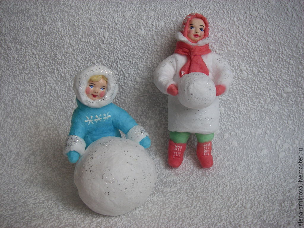 Игрушки новогодние из ваты Игрушки новогодние из ваты