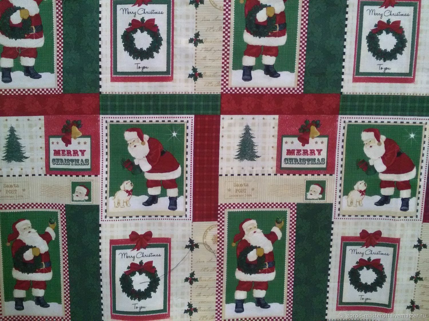 Ткань Для Пэчворка Fabri Quilt Новогодние Поздравления Ткань Для Пэчворка Fabri Quilt Новогодние Поздравления