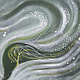 Картина Белая  метель  акрил  пейзаж  дерево зелень