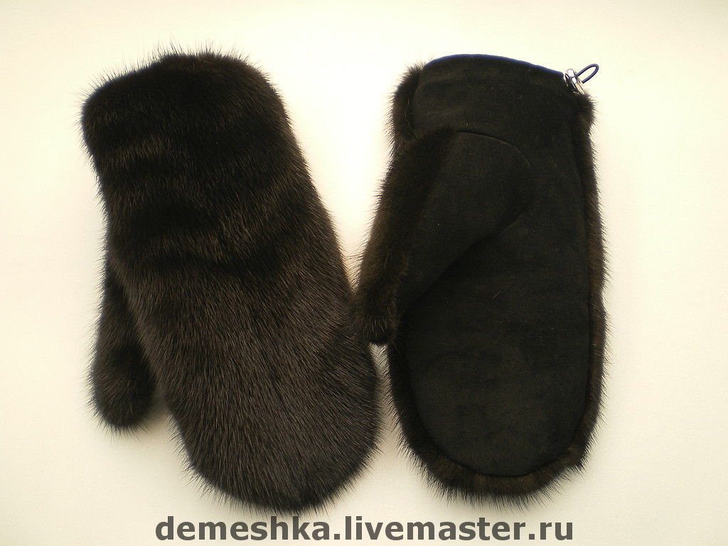 Сшить рукавицы из норковой шапки 97