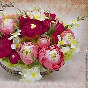 Корзина с пионами своими руками 70