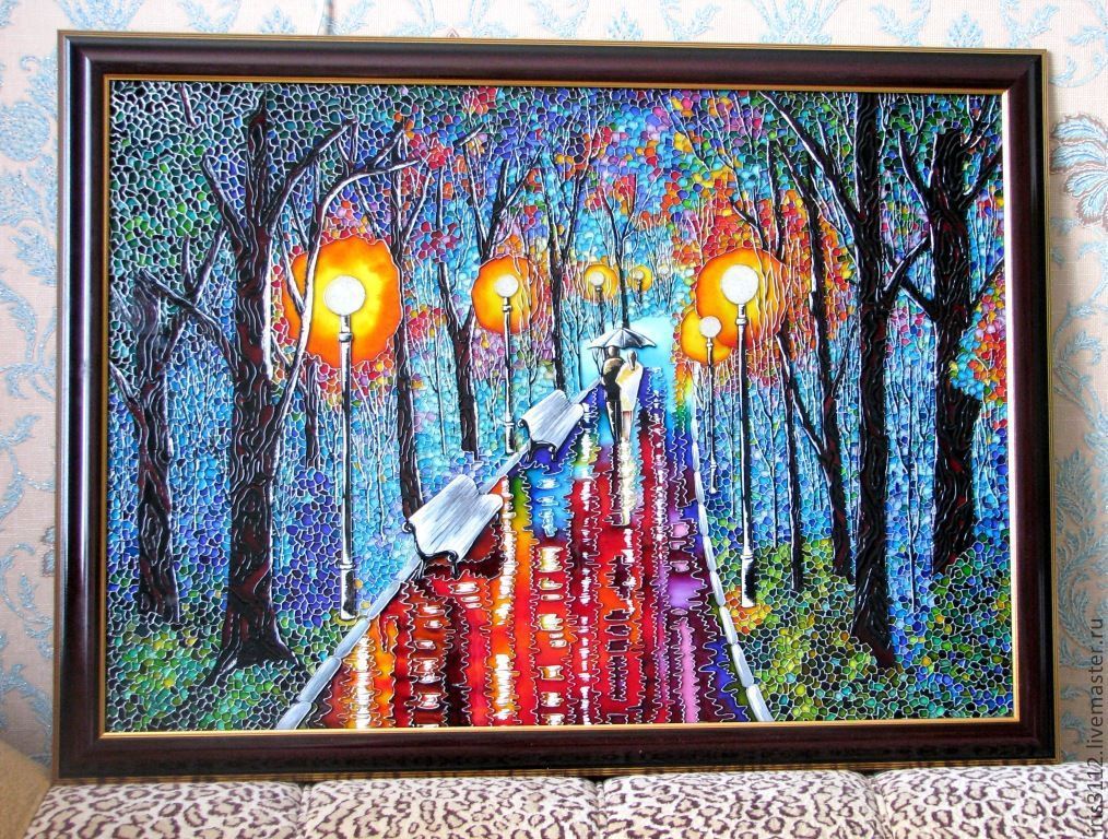 Картина со стеклом своими руками 50
