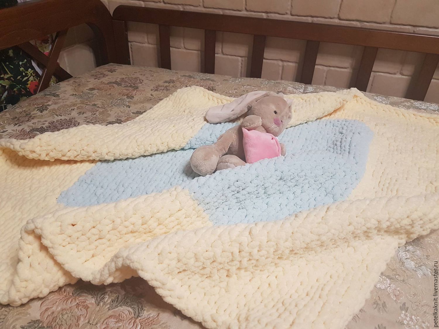 Мягкий плед для новорожденного своими руками Мягкий плед для новорожденного своими руками