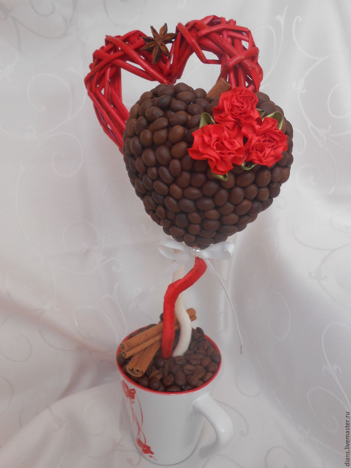 Сердца из кофейных зерен своими руками фото Сердца из кофейных зерен своими руками фото