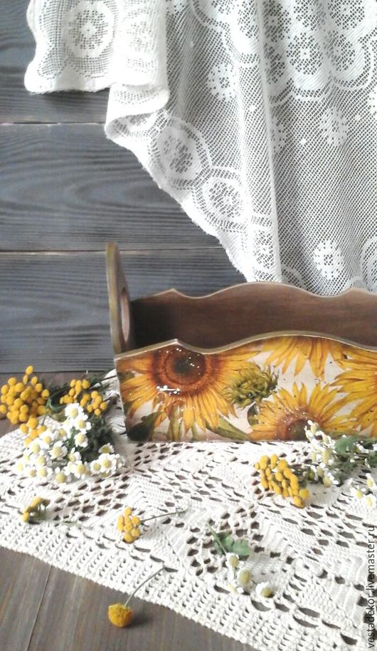 Декупаж ящика для овощей Декупаж ящика для овощей