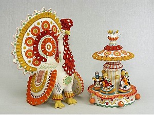 Дымковская игрушка | Ярмарка Мастеров - ручная работа, handmade