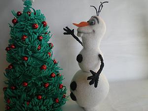 Мастер-класс по изготовлению объемного снеговика из бумажных салфеток «Снеговик»
