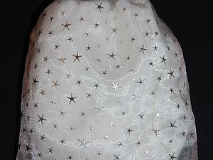 Новая ткань - органза со звездочками | Ярмарка Мастеров - ручная работа, handmade