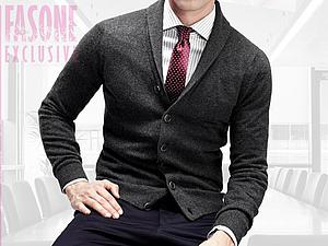 Вяжем кашемировый кардиган «Mr. Grey» | Ярмарка Мастеров - ручная работа, handmade