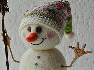 Снеговик из синтепона своими руками. Мастер-класс