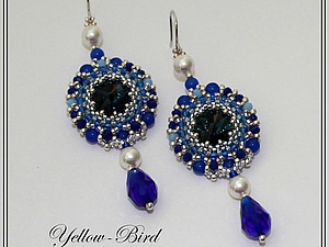 ������ �������� ���� � ������ � �������� Swarovski | ������� �������� - ������ ������, handmade