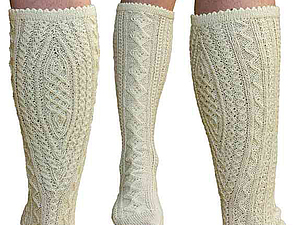 Простые и красивые ажурные носочки на спицах – 17 моделей с описанием
