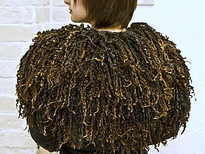 Меховой шарф из локонов Вэнслидэйла. | Ярмарка Мастеров - ручная работа, handmade