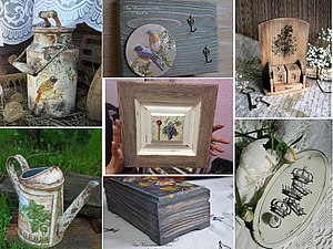 МК 'Декупаж-party2' - 3 техники за один день | Ярмарка Мастеров - ручная работа, handmade