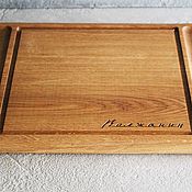 Посуда handmade. Livemaster - original item Feeding Board with a section for appliances. Handmade.