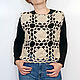Crocheted openwork top “Royal Roses”. Tops. talking-sweater. Online shopping on My Livemaster.  Фото №2