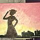 Заказать Painting Peter at dawn with a silhouette of a girl 'Between the ages' 70h50h1,8cm. Larisa Shemyakina Chuvstvo pozitiva (chuvstvo-pozitiva). Ярмарка Мастеров. . Pictures Фото №3