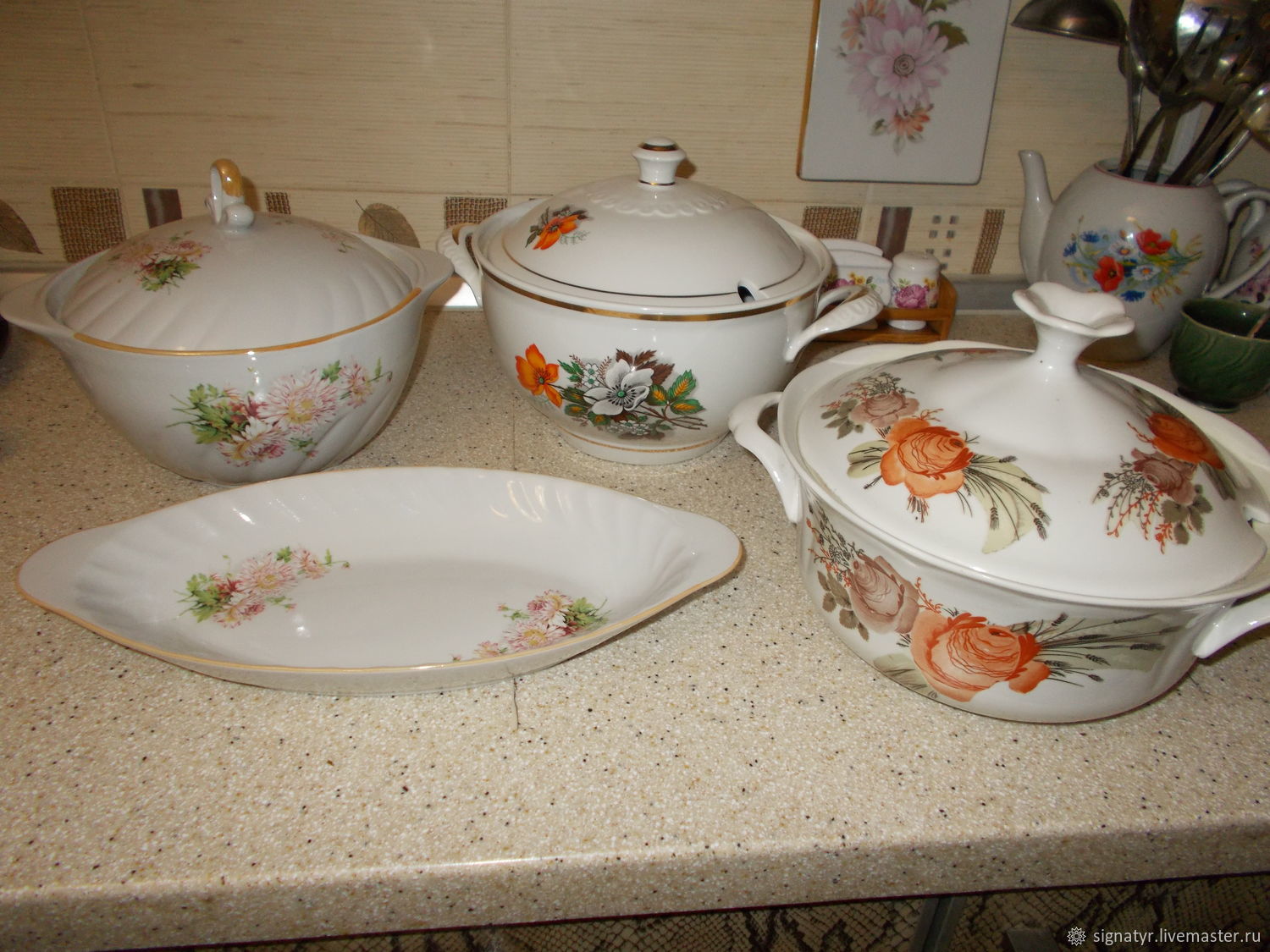 Kitchen utensils vintage: Tureen porcelain vintage, Vintage kitchen utensils, Orenburg,  Фото №1